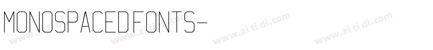 monospaced fonts字体转换